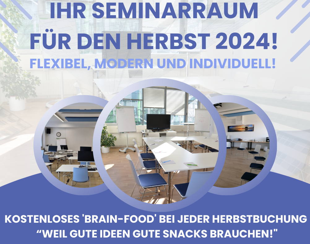 Unsere Seminarräume - Herbstspecial jetzt buchen! 