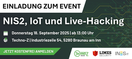 Einladung zum Cybersecurity-Event: IoT-Sicherheit, NIS2 & Live-Hacking